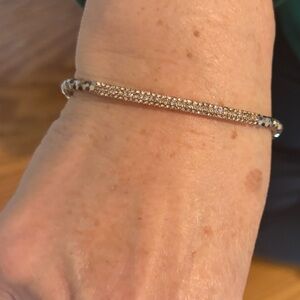 NWT Stella & Dot Elegant Bracelet with Hematite & Swarovski crystals